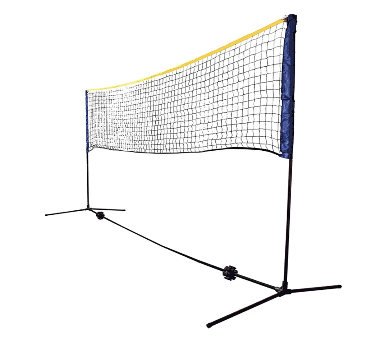 تور پایه دار 2 منظوره بدمینتون و تنیس شیلدکروت | مشکی/آبی